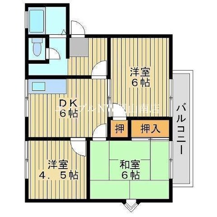 備前田井駅 徒歩9分 1階の物件間取画像